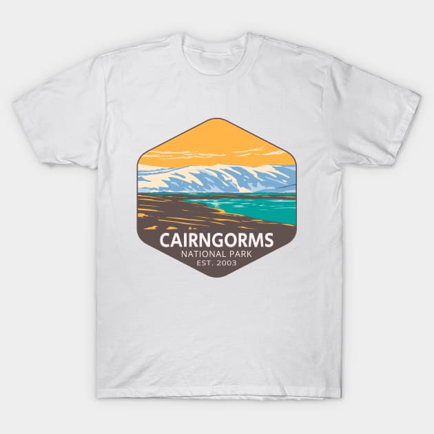 Loch Etchachan in Cairngorms National Park T-Shirt by HomeSpirit